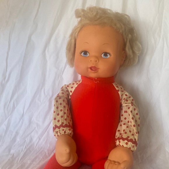 Hasbro Toys Vintage Hasbro Walking Baby Loves You Blonde Hair Blue